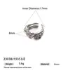 Anillo Dorado Blanco Chapado en Cobre, Lujo Accesible de Nicho, Anillo de Zirconia Colorida Incrustada de Gama Alta, Anillo Abierto Exquisito y Hermoso