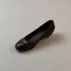 Primer Encuentro Temporada Viaje al Trabajo Punta Redonda Cuña Tacón Grueso Versátil Slip-on Zapatos Planos Bajos Zapatos de Mujer 2026 Otoño Nuevas Llegadas Zapatos de Mujer