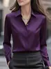 Camisas Blancas de Primavera y Otoño para Mujer, Diseño y Temperamento, Ropa Profesional, Camisas Sueltas de Manga Larga de Gama Alta