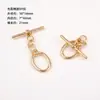 Pulseira Colar de Ouro 14K Preenchido Cor Duradoura Fecho Tipo Ot Contas Vários Fechos de Ponta Materiais para Acessórios de Joias Artesanais DIY