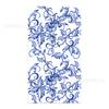 Mu008 Porcelana Azul e Branca Pequena Prato Ondulado Transparente para Plantas Pratos de Mesa para Festas Conjunto de 6 Peças para 8 Pessoas Prato de Papel Guardanapo de Papel