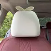 Funda de reposacabezas de coche de dibujos animados linda, funda de almohada de coche de felpa y suave, funda de almohada cervical para coche