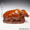 Figura de Vaca Deitada em Cerâmica Tang Sancai Feng Shui Decoração de Casa Prateleira Antiga Mesa de Chá Banheiro Sala de Estar Zodíaco Vaca Cerâmica Artesanato