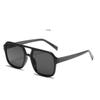 Óculos de Sol Quadrados com Lentes Duplas Estilo 2022 Moda Tendência Retrô Personalizado Película Oceânica Celebridade da Internet Óculos Coloridos Multicoloridos para Mulheres
