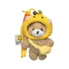 Celebridad de Internet Peluche Dibujo Animado Gorro Oso Llavero Muñeco de Peluche Lindo Colgante para Bolso Colgante Lindo Corazón de Niña