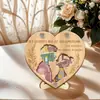 Comercio Electrónico Transfronterizo Adornos de Madera con Letras Grabadas, Regalos de Navidad y San Valentín, Atmósfera Sencilla, Forma de Corazón, Sobres Creativos