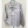 100% Algodão Puro Fino Verão Faixa Refletiva Roupas de Trabalho Terno Ultrafino de Manga Comprida Ultrafino Soldador Respirável