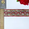 Estilo Étnico Bordado com Lantejoulas e Renda 4cm Losango Fio Acessórios Dai Artesanal DIY Roupas de Performance Acessórios da Dinastia Han