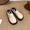 Zapatillas Baotou Retro Ligeras de Moda Slip-on de Fondo Grueso para Mujer Verano 2025 Nuevo Antideslizantes Birkenn Medias Zapatillas
