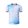 [Loja Oficial da Fábrica FeelTime] Novo Traje de Badminton Respirável de Secagem Rápida para Homens e Mulheres, Traje de Treino, Blusa de Manga Curta