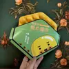 Caja de Empaque de Waffle de Huevo Estilo Nuevo, Popular en Xiaohongshu, Caja Desechable de Waffle de Huevo Explosivo Estilo Hong Kong