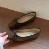 Primeiro Encontro Temporada Sapato de Salto Alto de Veludo com Laço Sapatilha de Ballet Sapatos Femininos 2026 Outono Versátil Solado Macio Sapatos para o Dia a Dia