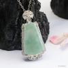 Collar con Colgante de Jade Natural Grado A Joyería Transmisión en Vivo Dropshipping S4120504L