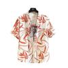 Camisa de Flores de Moda de Comercio Exterior para Hombre 2025 Nueva Camisa de Manga Corta para Hombre Holgada Talla Grande Camisa Estampada de Manga Corta para Playa