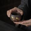 Arcilla Morada Descoloración Taza Maestra Dragón y Fénix Auspicioso Taza de Té de Arcilla Morada Taza de Té Taza de Té Kung Fu Tazón de Té Taza de Té Regalo Personalización
