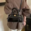 Bolso nuevo Boston de cuero encerado de un solo hombro para mujer, bolso vintage de gran capacidad para el trabajo 2026, bolso cruzado, bolso de mano de otoño
