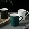 Taza Recta de Cerámica de Alta Calidad para Desayuno en Casa, Taza de Café para Oficina, Taza de Cerámica Creativa Nórdica