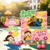 Decoração de cena de abertura para escola primária e jardim de infância, atividades de sala de aula que melhoram a atmosfera, decoração para sessão de fotos, painel KT para exibição