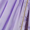 Explosiones Europeas y Americanas Vestido de Princesa de Cabello Largo Vestido Tutú Dorado con Lazo Grande Vestido Tutú de Encaje Morado