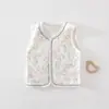 Colete Acolchoado Classe A para Bebês 40g para Meninos e Meninas, Outono e Inverno, 100% Algodão, Quente