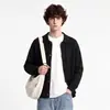Ropa para Hombre APO Suéter de punto para hombre transfronterizo de modal, tejido texturizado, cárdigan de manga larga con cuello vuelto para hombre