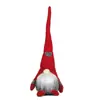 Muñeco Decoración Navideña Transfronterizo con Sombrero Rojo, Postura de Pie con Forma de Corazón, Adorno de Muñeco sin Rostro, Figura Decorativa Navideña Rudolph
