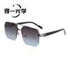 Gafas de Sol de Moda Transfronteriza de Gama Alta con Montura Grande de Aleación de Zinc con Protección UV para Hombres al Volante