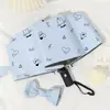 Paraguas Automático para Mujer, Fresco y Elegante, Color Crema, Paraguas Plegable para el Sol, Recubrimiento Negro para Protección Solar, Protección UV, Sombrilla, Doble Uso para Sol y Lluvia