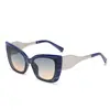 2026 Moda Europea y Americana Nueva Gafas de Sol Ojo de Gato de Montura Grande para Mujer, Gafas de Sol de Alta Gama Estilo Callejero para Exteriores con Protección Solar para Hombre, Transfronterizo