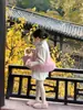 Invierno 2024 Ropa Nueva para Niños Ropa de Año Nuevo Niñas Estilo Chino Nuevo Chino Degradado Chaleco de Borreguito Cheongsam
