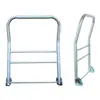Carro de Plataforma Carrito con Manillar Plegable Reposabrazos Engrosado Accesorios Carrito de Carga Carrito de Transporte Tubo de Acero Manija Móvil