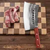Cuchillo para Cortar Huesos Engrosado Siete Estrellas, Acero de Alto Manganeso Forjado, Alta Dureza, Cuchillo Robusto para Huesos, Cuchillo Grande Comercial para Huesos