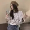 Elegante Camisa de Manga Larga para Mujer Primavera y Otoño 2026 Nuevo Estilo Coreano Suelta y Suave con Diseño Único