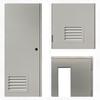 Puerta de baño con persiana personalizada no estándar transfronteriza, puerta de baño con pintura compuesta de acero Foshan, puerta de baño sanitario escolar