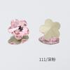 Accesorios para Uñas Dongzhou Colección Rosa Oscuro Fondo Puntiagudo Vidrio K9 de Alta Calidad Mariposa Diamante Grande Brillante Estilo Popular de Celebridad de Internet
