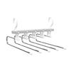 Perchero para pantalones de acero inoxidable Percha para ropa Clip para pantalones multifuncional Plástico Telescópico Perchero Plegable Multicapa Barra de metal Perchero para pantalones