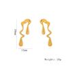 Nuevos Aretes Personalizados de Estilo Coreano Transfronterizo para Mujer Aretes de Acero Inoxidable Aretes Galvanizados Joyería de Alta Gama para Hombre Fabricante Venta al por Mayor