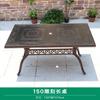 Mesa de Comedor de Ocio para Exteriores Hotel de Aluminio Fundido Balcón Exterior Impermeable Fundición a Presión Tallada Conjunto de Mesa y Sillas al Aire Libre Personalización de Gama Alta