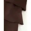 Atacado de Vestuário Feminino para Comércio Exterior em Estoque do Fabricante Novo Vestido da Moda 2025 Estilo Europeu e Americano com Decoração em Camadas Florais Tridimensionais