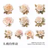 Paquete de Pegatinas Yanji Serie Bola Rosa Temática Rosa Lámina de Oro Pegatinas para Decoración de Diario DIY 10 Hojas