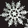 Hay una variedad de copos de nieve de plástico disponibles en stock, Colgantes de copo de nieve de plástico navideño, Accesorios de copo de nieve navideño, Decoraciones navideñas