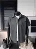 Camisa Masculina de Manga Curta Padrão Espinha de Peixe 2026 Verão Retro Americano Estilo Old Money Marca Tendência Despojado Legal Tamanho Plus Size Camisa Casual