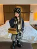 Roupas Infantis Weiniguo 2026 Outono Nova Roupa Infantil Moda Meninas Jaqueta com Capuz Bordado de Letras Casaco de Outono