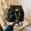 Mochila de Cadena Transfronteriza Femenina Casual Nicho Estudiante Bolso Escolar Estilo Coreano Bolso Cubo Mochila de Viaje de Aspecto Elevado