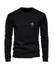 Estilo básico outono e inverno, camiseta casual de rua da moda com estampa de letras para homens e mulheres, camiseta básica para casais