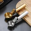 Cuchara para Helado de Acero Inoxidable con Resorte, Cuchara Boladora de Helado, Herramienta Creativa Comercial para Sacar Bolas de Fruta Sandía, Restaurante de Hot Pot