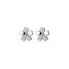 Love Lodge Pendientes de Flor de Cerezo con Diamantes de Plata s925 Ins Simples Dulces Femeninos Joyería para la Oreja de Flor M03318