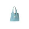 28161 Bolso chaleco estilo coreano azul lago refrescante bolso de mano tejido a cuadros de moda bolso de hombro de tela para clase de estudiante