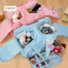 Bolsa de tocador y maquillaje portátil de nuevo modelo transfronterizo, de gran capacidad, con compartimentos para productos de cuidado de la piel, gran capacidad para mujeres