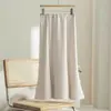 Estilo Nuevo Primavera/Verano 2026 Elegante Élite Cintura Alta Adelgazante Falda Larga Media de Sirena